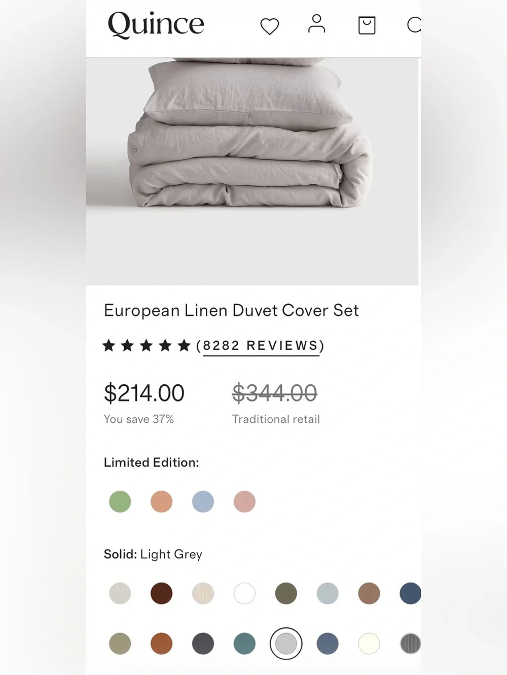 Quince european linen